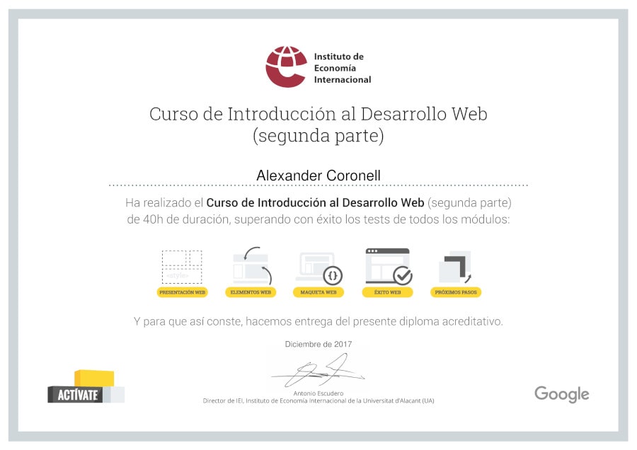 Introduction to Web Development Course (Second Part)