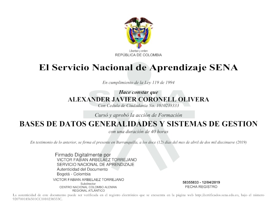 General Databases and Management Systems