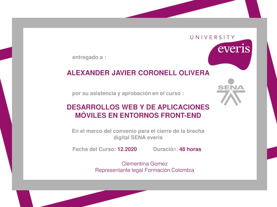 Web and Mobile Application Developments in Front-end environments