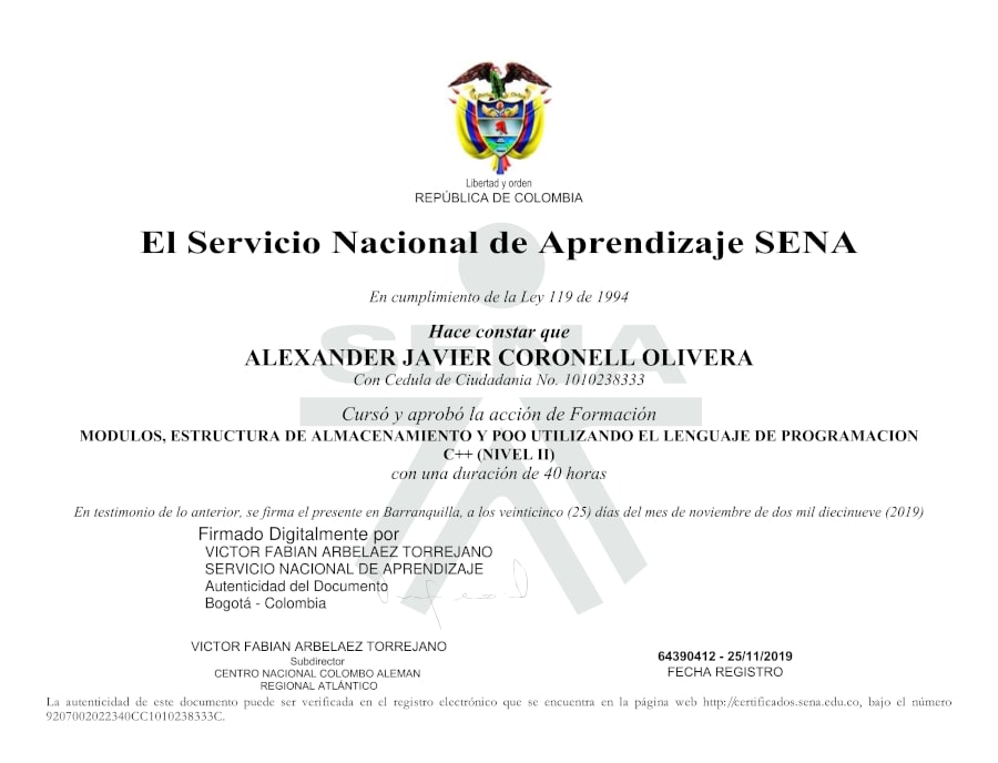 Modules, storage structure and OOP using the C++ Programming Language (Level II)