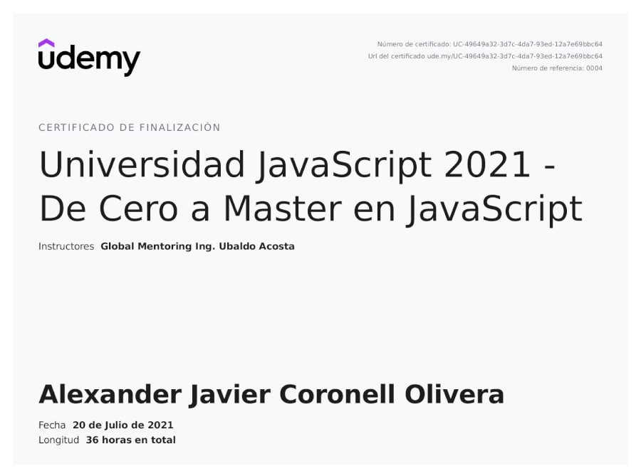 Javascript University 2021 - From Zero to Master in Javascript