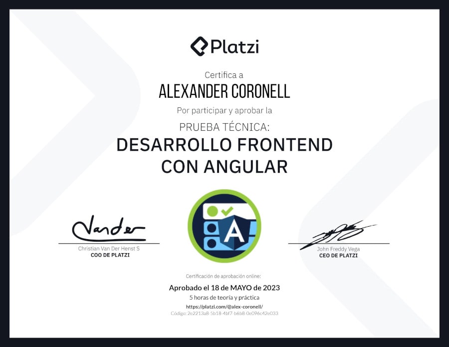 Tecnical Test: Frontend Development with Angular