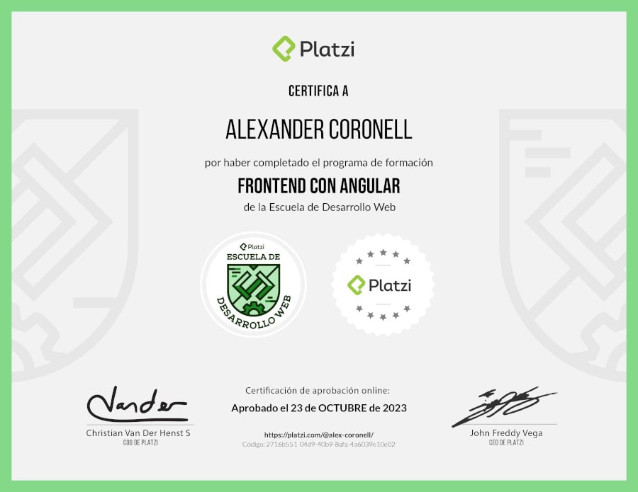 Frontend with Angular