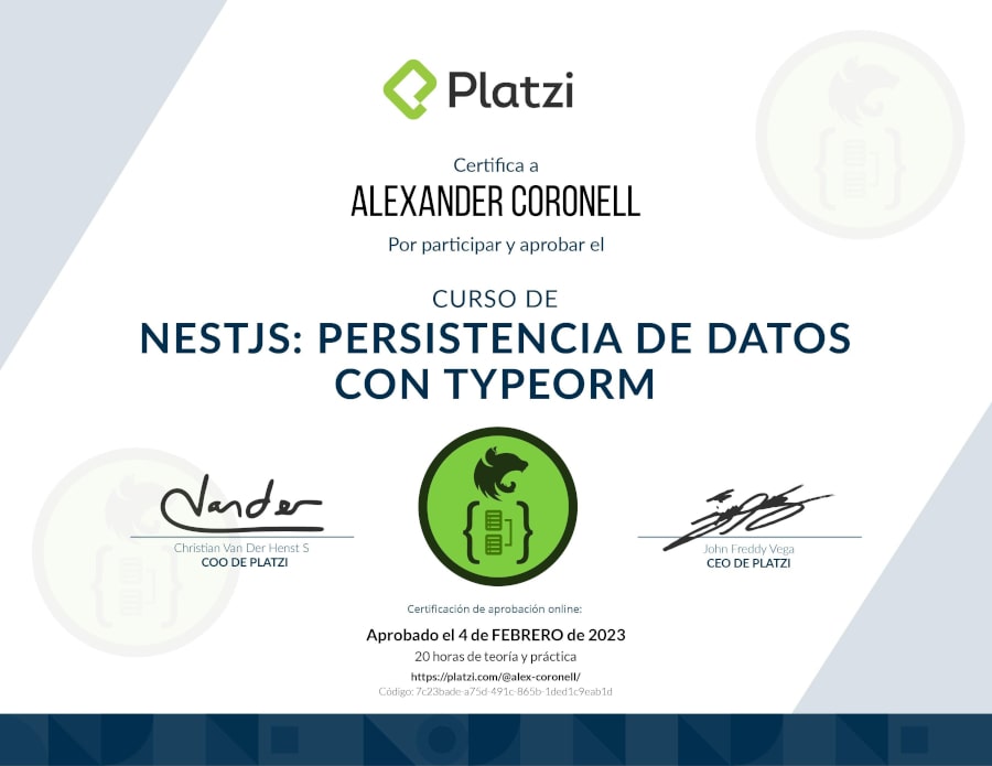NestJS Course: Data Persistence with TypeORM