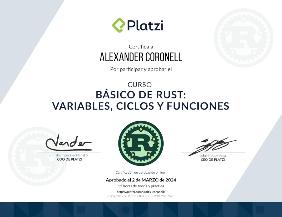 Rust Basic Course: Variables, cycles and functions