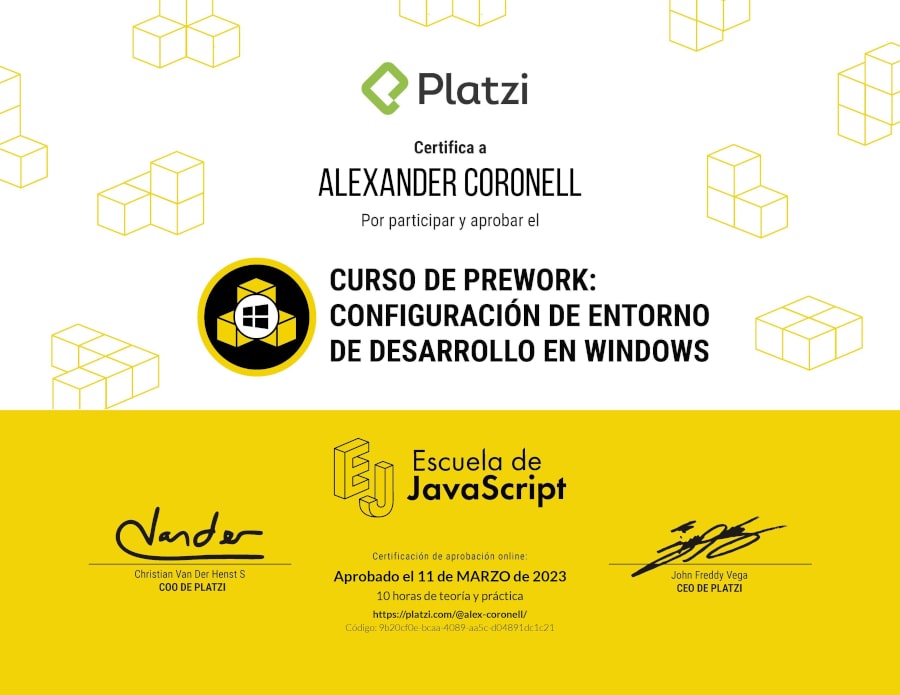 Prework Course: Development Environment Configuration in Windows