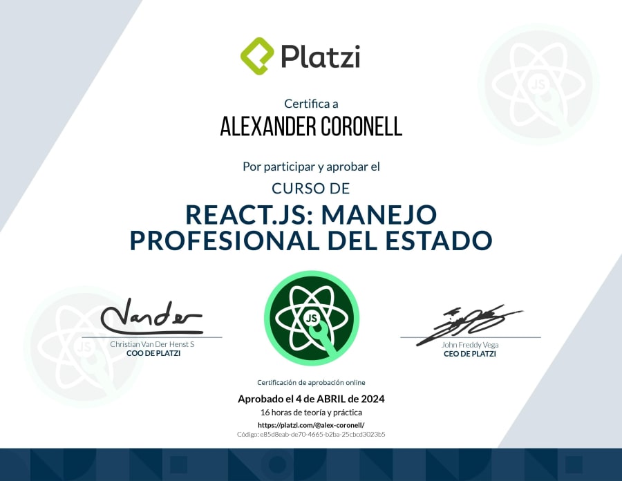 React.JS Course: Professional State Management