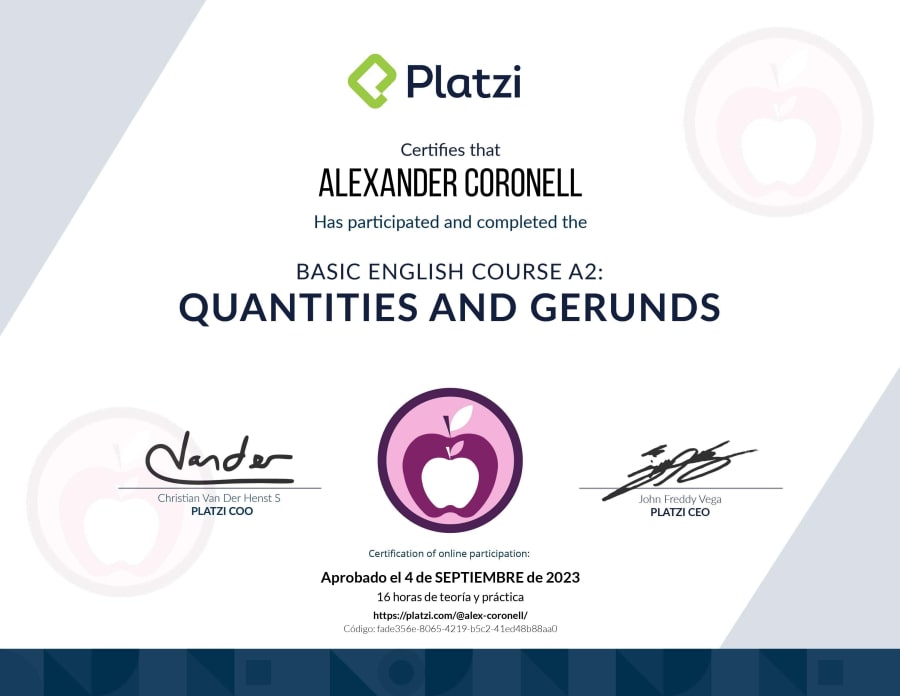 Basic English Course A2 - Quantities and Gerunds