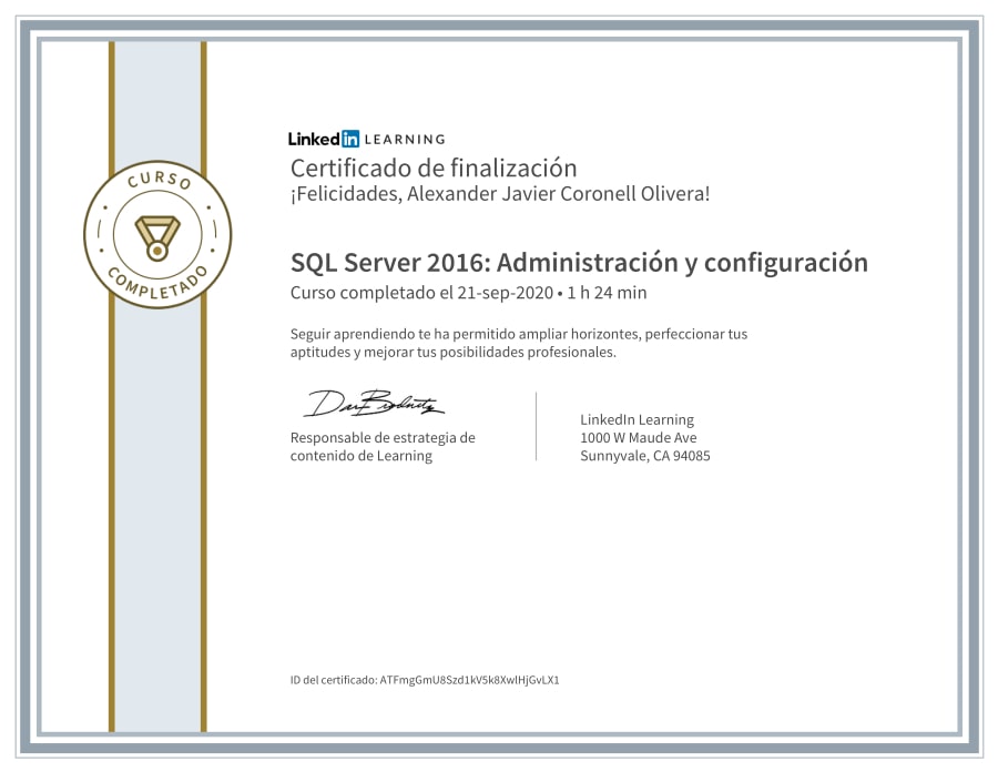 SQL Server 2016: Administration and Configuration