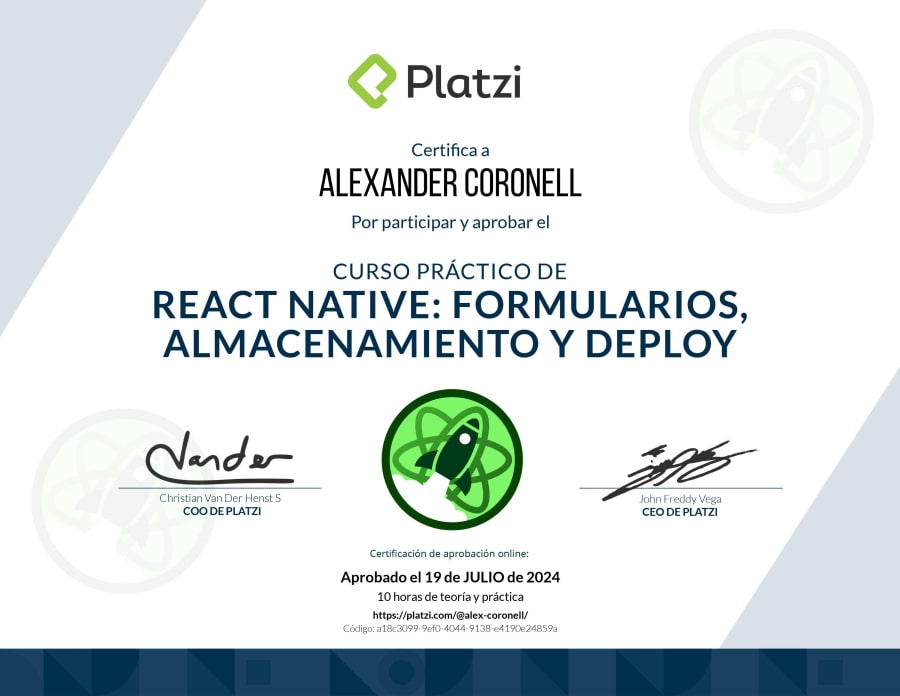 React Native: Forms, Storage and Deploy