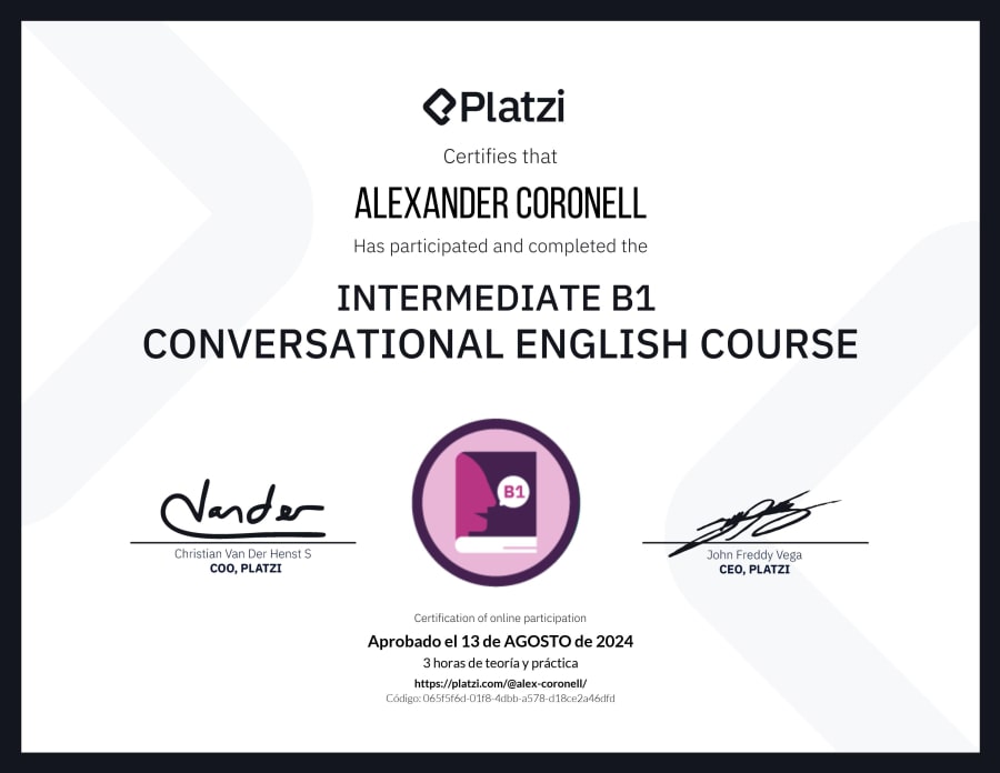 Conversational English Course