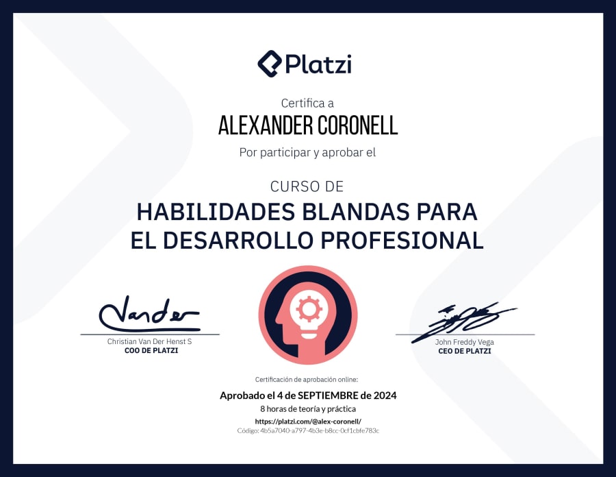 Soft skills for professional development