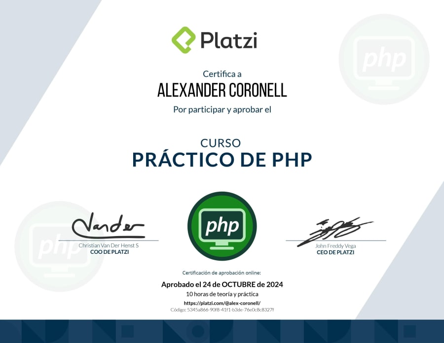 Practical PHP course