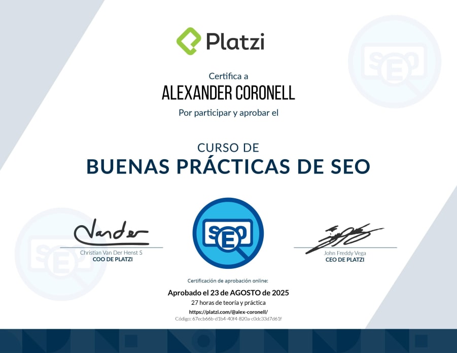 SEO Good Practices Course