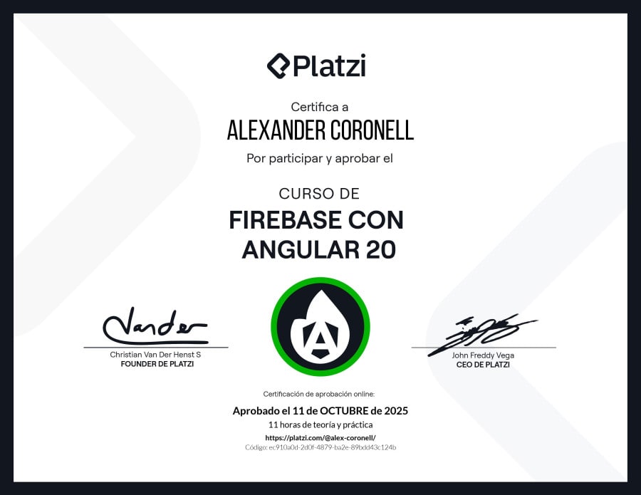 Firebase with Angular 20