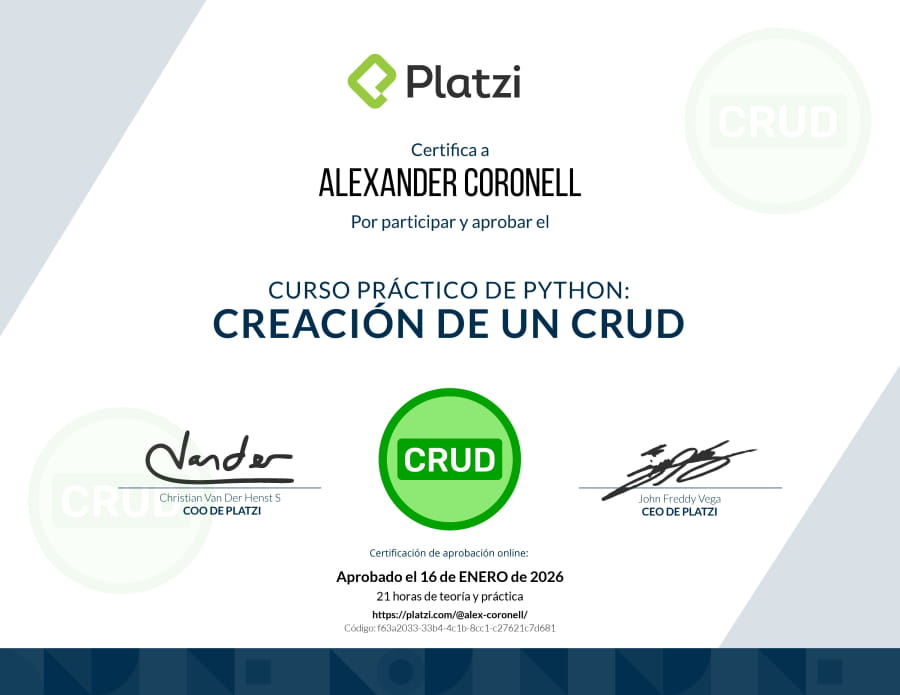 Practical Python Course - Creating a CRUD