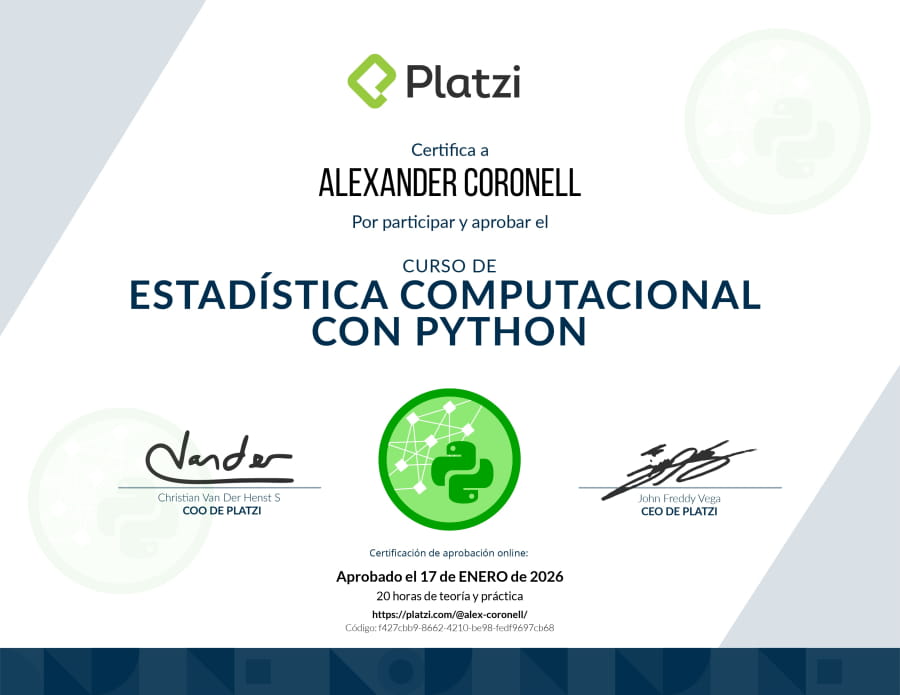 Computational statistics with Python